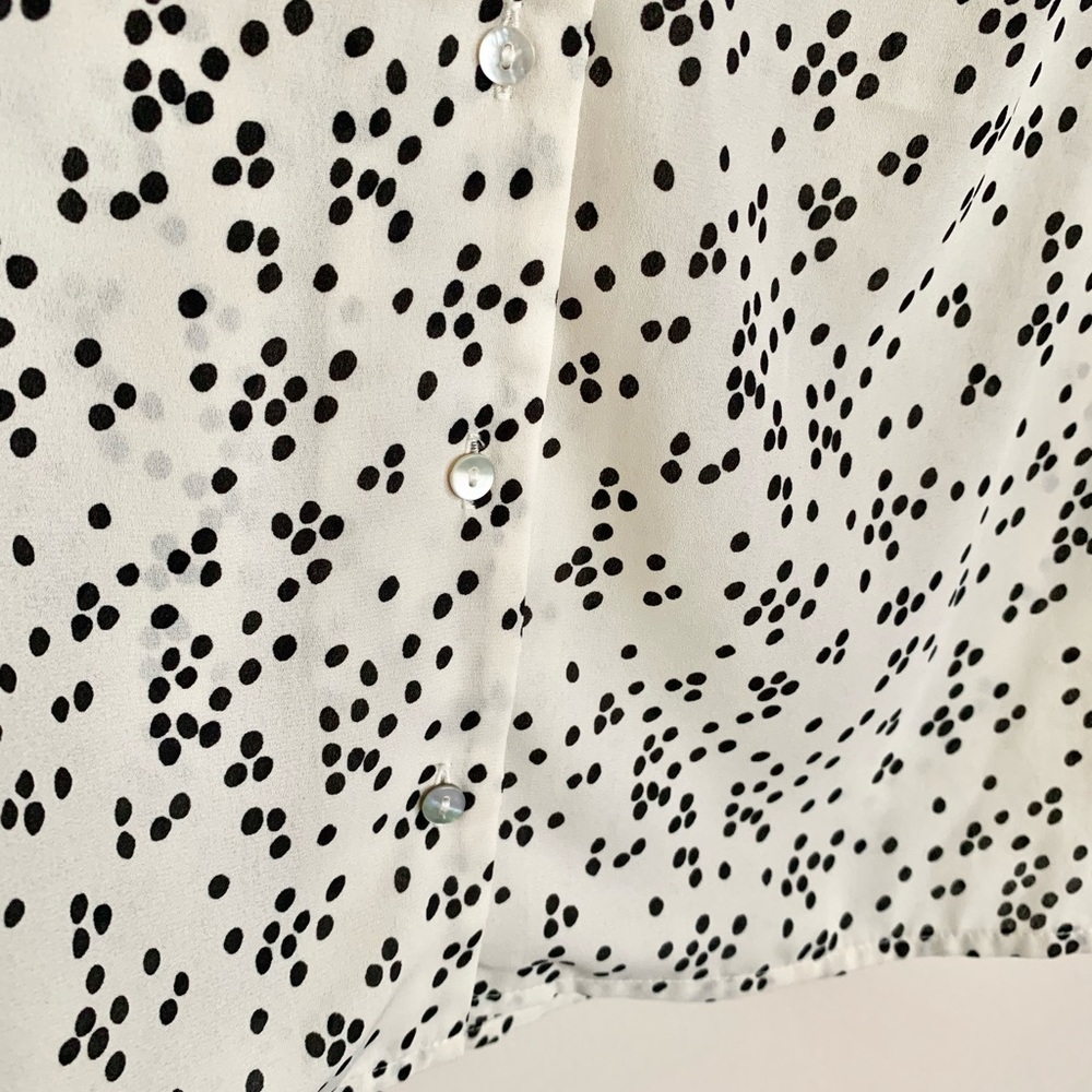 H&M Patterned Button Down Blouse - image 5